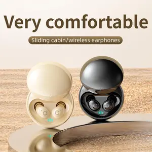 Compact mini invisible earbuds with wireless Bluetooth suitable for small ears. Low profile concealed earbuds for work, sleep, sports, cycling, and other purposes.Earbuds Headsets Low Latency Gaming Earphone