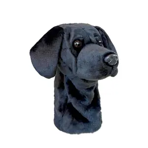 Black Labrador Dog Golf Club Head Covers, Funny Animal Headcovers for Drivers & Woods, Golf Gifts for Men Women Dog Lovers