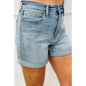 Judy Blue Golden Afternoon Slim Shorts (Reg. and Plus)