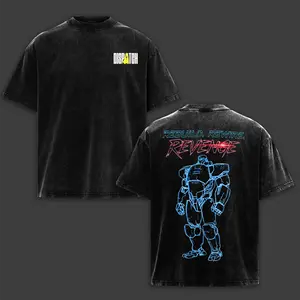Mecha Man Robert Robertson Dispatch Super Hero Game Double Printed Oversize Lightweight Acid Washed Tee TV Show Graphic Top Cotton Gift T-Shirt For Comic Lover, Gift T-Shirt For Movie Lover