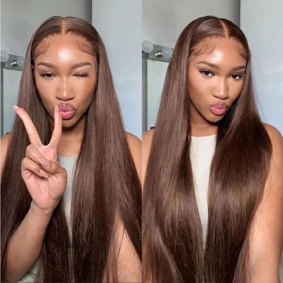 [NEW IN] Hot Star Super Deal #4 Ginger Brown Colored Body Wave and Straight 13x6 HD Transparent Lace Frontal Human 180% Desnity Hair Wigs