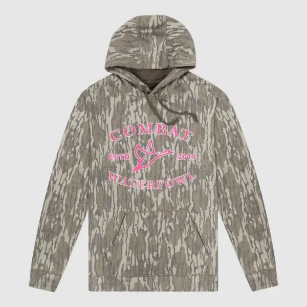 Combat Water Fowl Casual Hoodie, Unisex Mossy Oak Hoodie