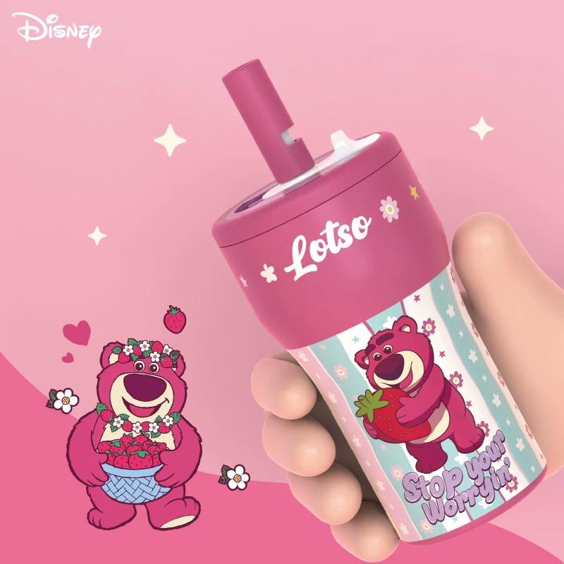 Disney Zootopia 2 Judy Nick Strawberry Bear Stitch Water Bottle Coffee Cup,Steel Straw Tumbler with Straw - 21OZ Leak-Proof Insulated Cup Perfect for Iced Coffee, Smoothies & Travel, 4 Unique Character Designs,Durable for Gym or Outdoors,Travel,Rodeo