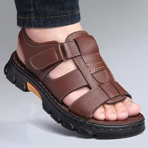 Men'sFashionSandals,withAdjustableHookandLoopBuckle,VariousColorsofCasualOutdoorWalkingShoes