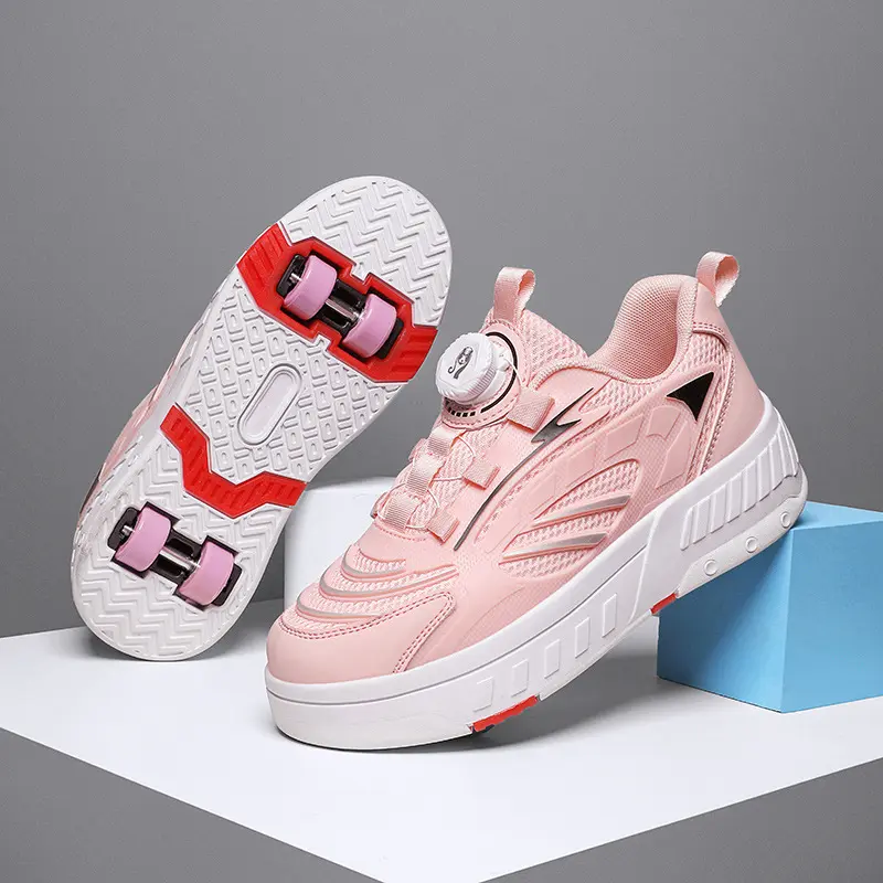 Hot Casual Cool Low Top Roller Skateboard Shoes For Boys, Breathable Lightweight Anti Slip Roller Skate Shoes For Indoor Outdoor, Spring And Autumn Hot Casual Cool Low Top Roller Skateboard Shoes For Boys, Breathable Lightweight Anti Slip Roller Skate Shoes For Indoor Outdoor, Spring And Autumn