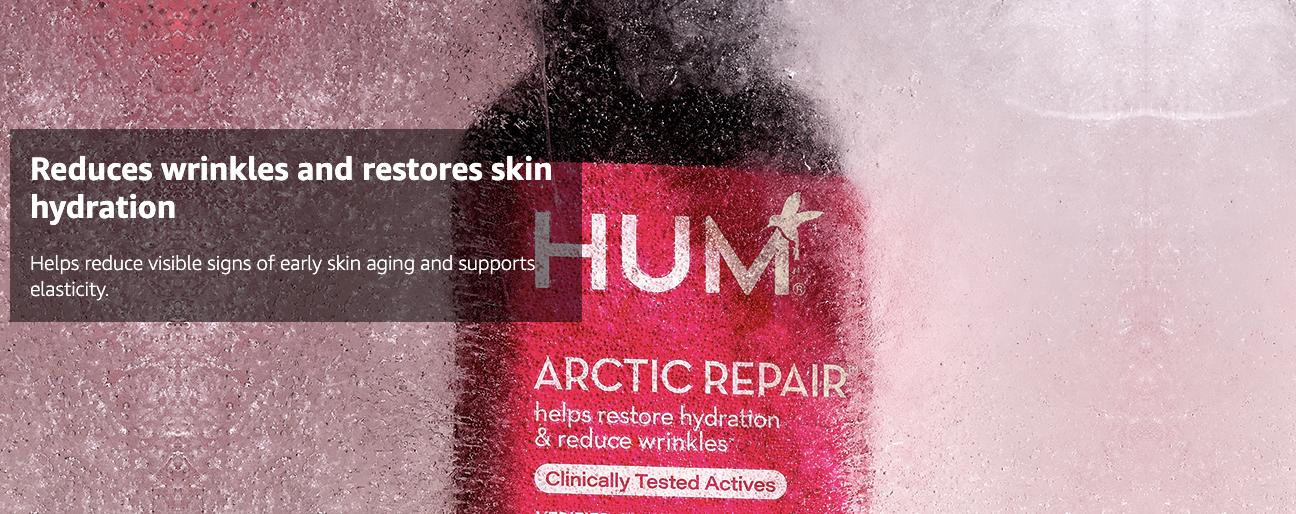 HUM Arctic Repair - Clear Skin Supplement with Vitamins A & E, Omegas 3, 6 & 9 and Cranberry Seed Oil to help reduce the appearance of wrinkles. Healthcare Fitness HUM Arctic Repair - Clear Skin Supplement with Vitamins A & E, Omegas 3, 6 & 9 and Cranberry Seed Oil to help reduce the appearance of wrinkles. Healthcare Fitness