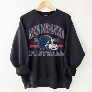 [Sale Up To 30%] + [Free Ship] New England Football Vintage Style Sweatshirt,The Pats T-Shirt,Vintage New England Fan Gift Crewneck,Patriots Sweatshirt