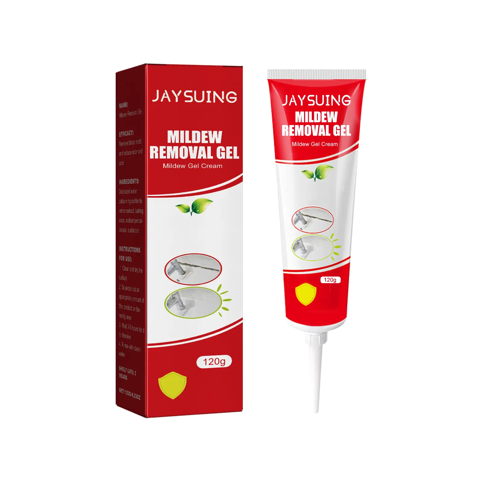 Jaysuing Mildew Remover, Bathroom Kitchen Ceiling Wall Cleaning Stains Anti-mildew Cleaner