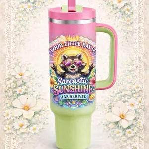 Sarcastic ray of sunshine tumbler