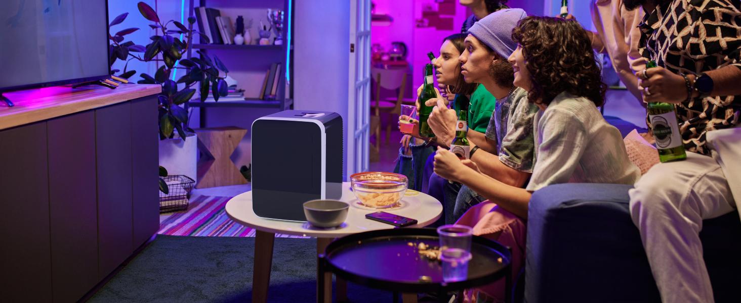 Antarctic Star Compact Mini Fridge, 10L Portable Small Refrigerator, 2.6 Gal Mini Fridge with AC/DC Adapters, Small Cosmetics Cooler for Beverage, Food, Makeup, Bedroom, Office, Dorm, Black