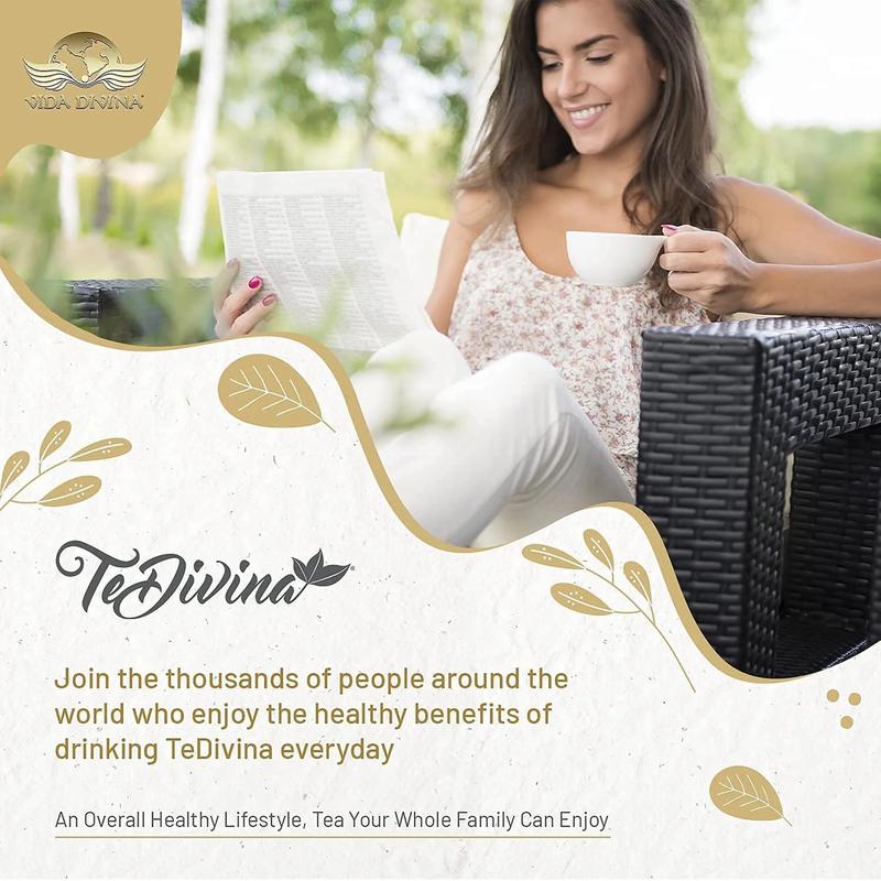Te Divina Original Tea Natural Herbal Blend 12 Natural Ingredients 3 Oz Bag Premium No Caffeine for 1 Week Supply