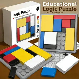 Logic Puzzle Brain Game for Kids & Adults, 88 Challenging Stages, Educational Logic Toy, Travel-Friendly Games for Ages 6+