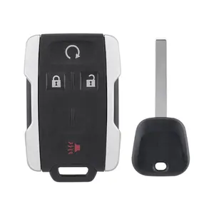 Transponder Key B119 PT + 4 Button Remote Keyless Entry for GMC Sierra 2014 - 2019 FCC ID: M3N32337100, M3N-32337100 IC: 7812A-32337100 PN: 13580082
