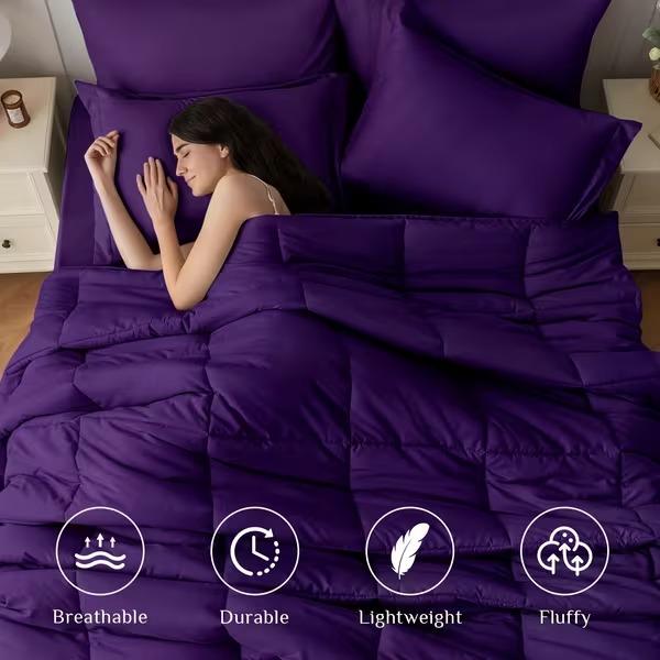 2/3pcs Comforter Set, 100% Microfiber Filling, Soft & Luxurious Warmth, 1 Quilt + 1/2 Pillowcases, Machine Washable, Must-Have Bedding for Home And Dorm, Perfect Gift for Valentine's Day, Weddings, And Galentine's Day