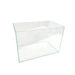 CRYSTAL Rimless Low Iron Ultra Clear Aquarium 6mm (17.11 gallons, 23.62" x 11.81" x 14.17")