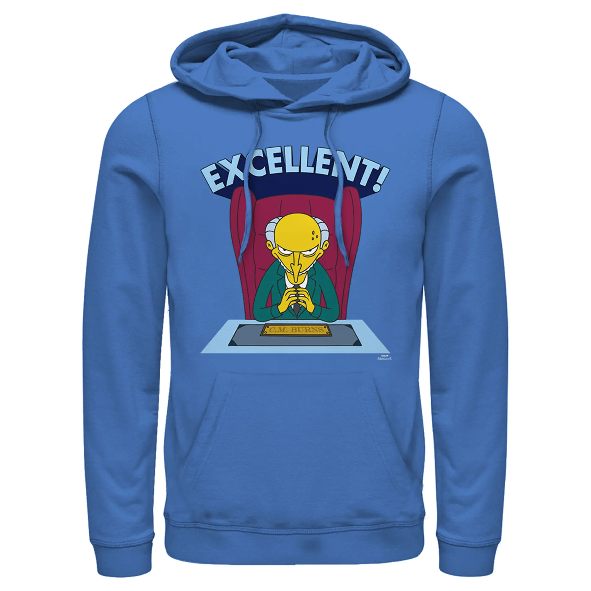 Men's The Simpsons Excellent Burns Pull Over Hoodie