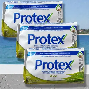 Protex  Aloe Antibacterial Soup Body 3 Pack 110g Each Unit Natural Protection with Flaxseed Oil for Antibacterial Needs