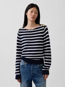 Gap Women's 100% Cotton Relaxed Boatneck Sweater Gap Women's 100% Cotton Relaxed Boatneck Sweater