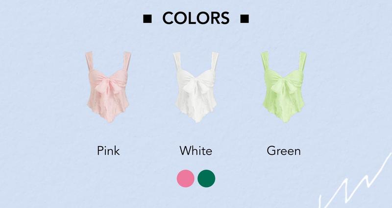 Cider Women's Lace Sweetheart Bowknot Tank Top, Comfort Floral Cut-Out Cami for Summer School to Party & Vacation Outfits, Cute Sleeveless Blouses