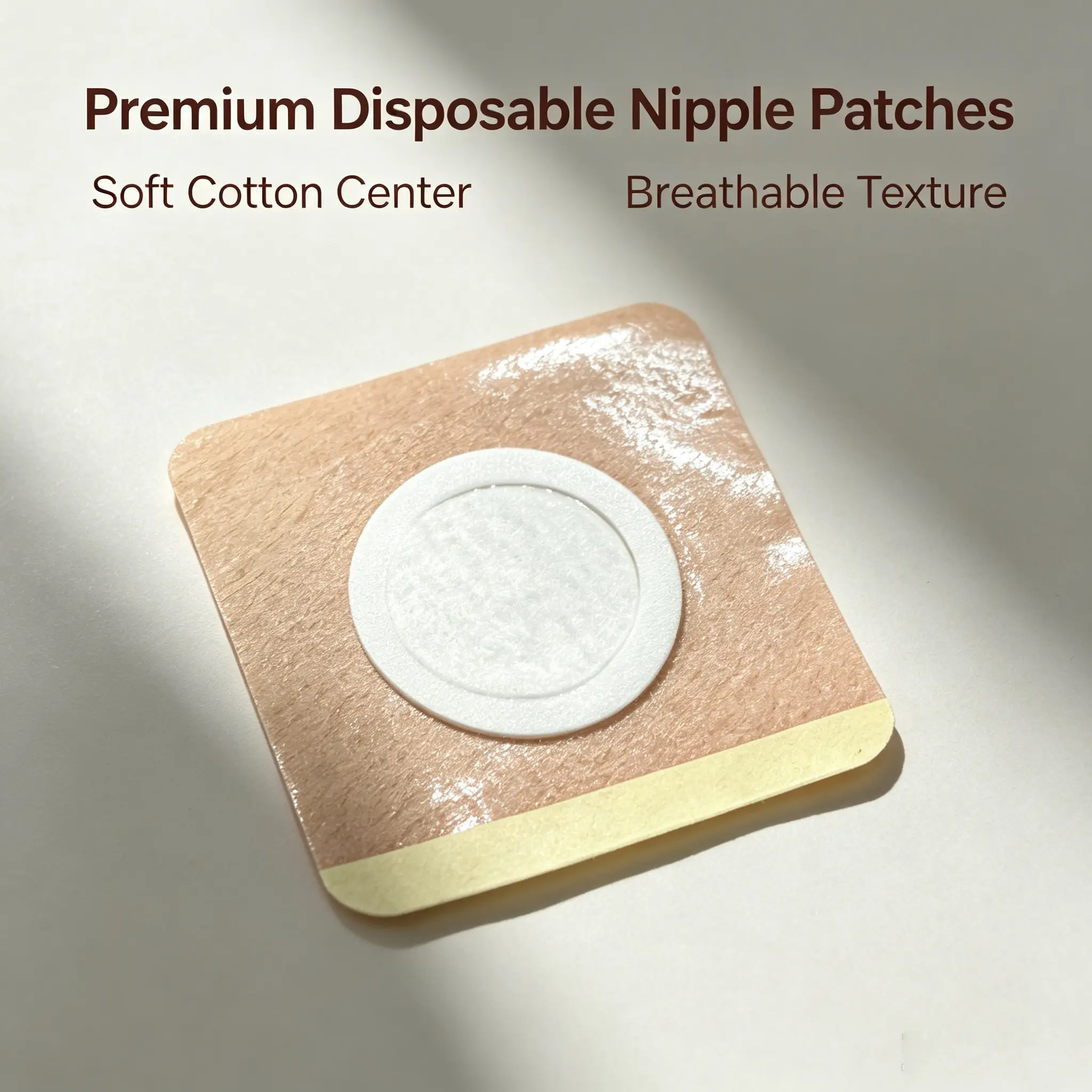 Women's Disposable Padded Nipple Covers, 2-in-1 Multi-Use Patches with Mess-Free Castor Oil Belly Patches for Self-Care, Breathable No-Show for Dresses & Tops