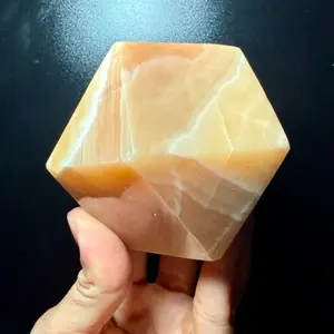 Honey Calcite Hexagon Freeform Crystal Honey Calcite Hexagon Freeform Crystal