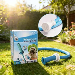 Pet Tub Faucet Sprayer No-Install 5 ft. Shower HoseTub Spout Attachment,Baby Bath,Pet Care,Hair Washing accessories cat grooming tools dog supplies Adjustable Bathing Grooming Bag Shower Hose Attachment Slip-On