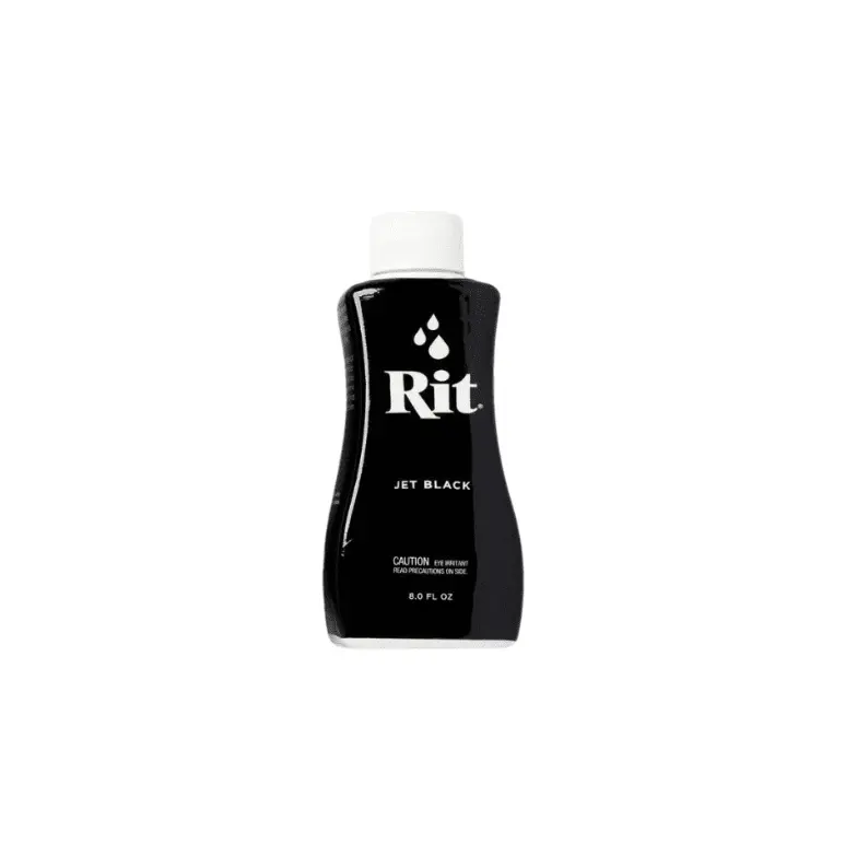 Rit Jet Black 8 oz Liquid Fabric Dye for Clothing Décor & Crafts