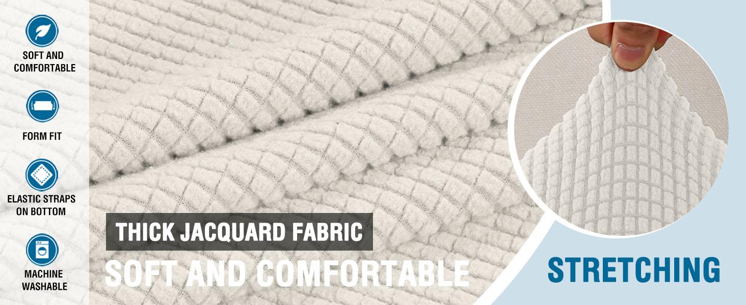 Only Sell Covers Stretch Couch Covers for Cushion Couch Sofa Furniture Slipcovers H.VERSAILTEX Feature Upgraded Thicker Jacquard Fabric