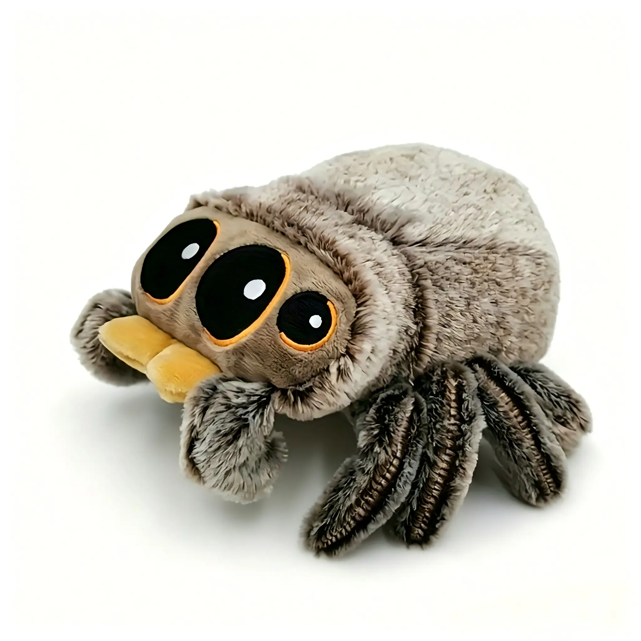 Soft Spider Plush Stuffed Toy - Polyester Fiber Fill, Playful Simulated Prank Item, Unisex Party & Birthday Gift for 4-6 Year Olds