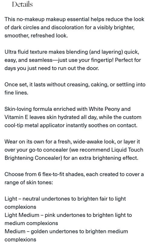 Positive Light Under Eye Brightener