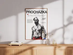 Jiri Prochazka Poster, Ufc Wall Print, Mma Digital , Fighter Poster, Gym Poster, Ufc Fan Room Decor, Gift For Him, Champion Poster
