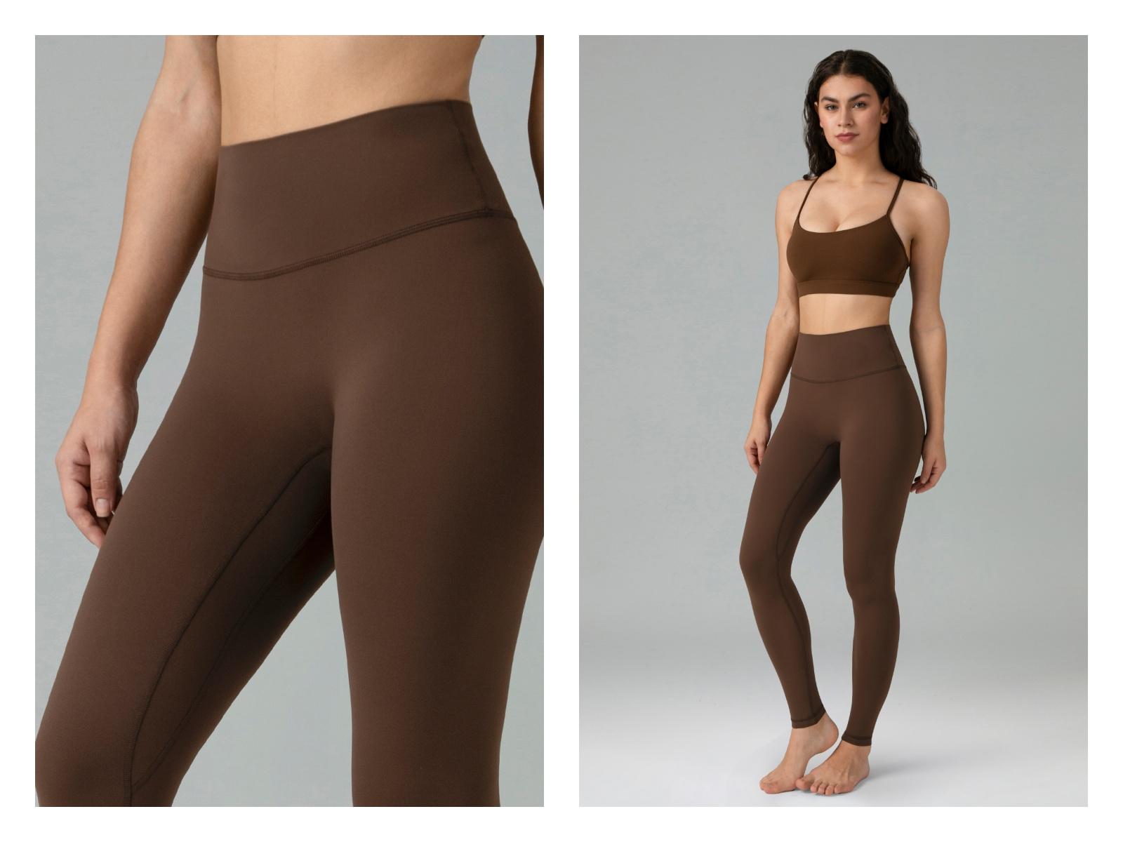 Colorfulkoala Women's No Front Seam Dreamlux High-Waisted Yoga Pants Tummy Control Athletic Workout Leggings with Inner Pocket 25"/28"