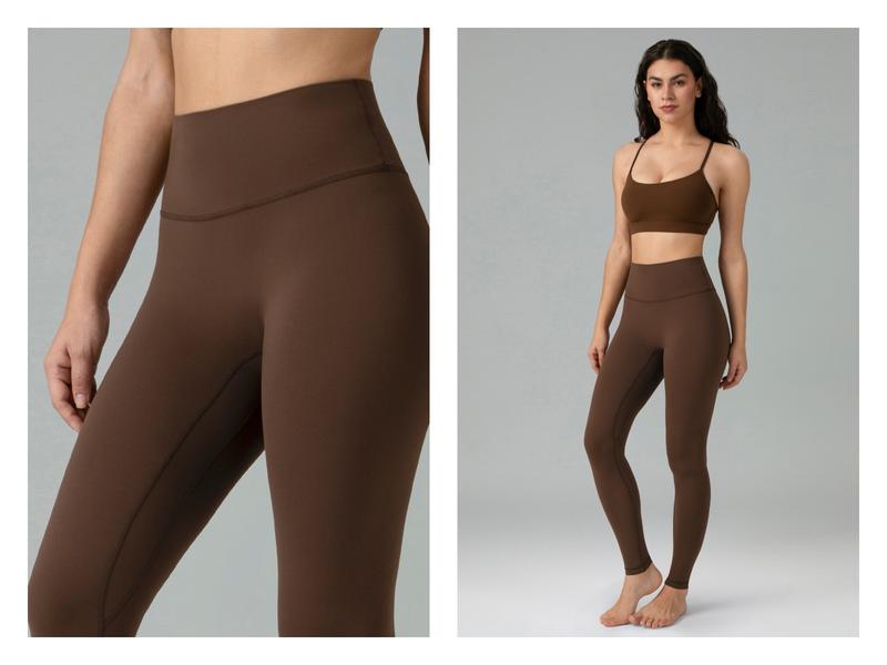 Colorfulkoala Women's No Front Seam Dreamlux High-Waisted Yoga Pants Tummy Control Athletic Workout Leggings with Inner Pocket 25"/28"