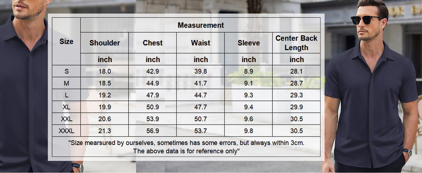 COOFANDY Men's Thin Wrinkle Free Short Sleeve Button Down Shirt Classic Design Casual Dress Top for Summer Beach Office Wear Machine Washable