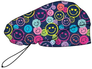 Medichic Helen Printed Bouffant Scrub Cap