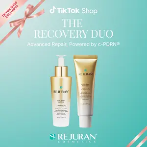 REJURAN Holiday Duo Set – c-PDRN Powered Dual Effect Ampoule + Active Cream Enhanced | Two-Step Anti-Aging & Radiance Routine
