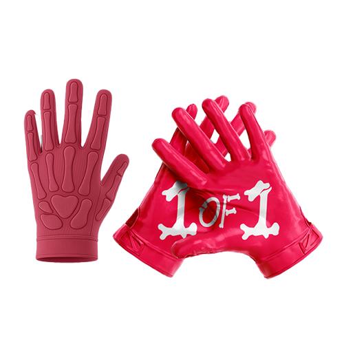 1 OF 1 BONE GLOVES - Ultra Grip Football Gloves - Superior Grip, Breathable Design, for All Weather Conditions