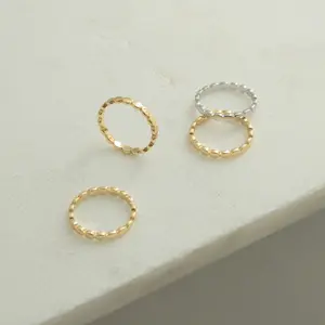 Beaded Ring by Caitlyn Minimalist - Dainty Beaded Band Stacking Ring - Minimalist Jewelry - Gift for Her