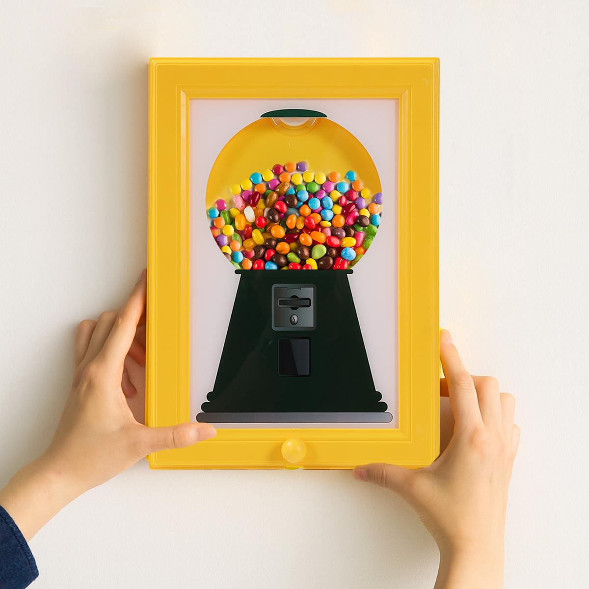 Candy Dispenser Picture Hanging Frame Gumball Machine Design for Fast Distribution of Candies Nuts Dog & Cat Treats Perfect for Birthday Holiday Gifts Candy Dispenser Picture Hanging Frame Gumball Machine Design for Fast Distribution of Candies Nuts Dog & Cat Treats Perfect for Birthday Holiday Gifts