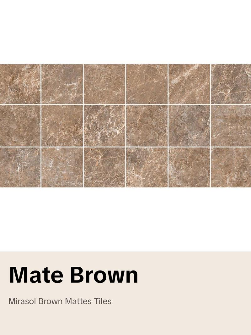 2 In. X 2 In. Mosaic Mira Brown Satin Matte Porcelain - Square Wall & Floor Tile (4.84 Sqft/Case)