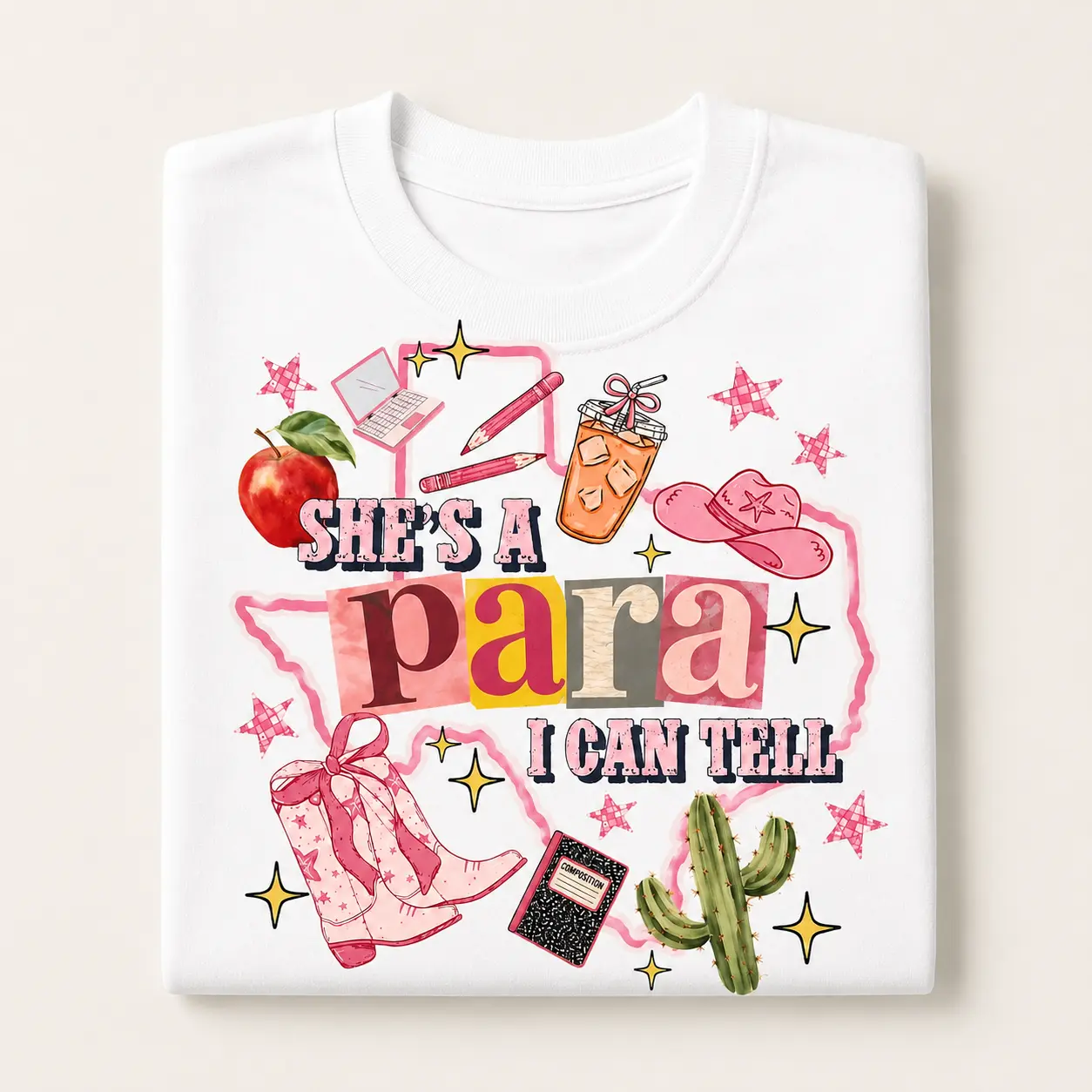 She’s a Para I Can Tell Shirt, Western Paraeducator Tee, Paraprofessional Gift, Teacher Aide Shirt, School Staff Comfort Colors Tee