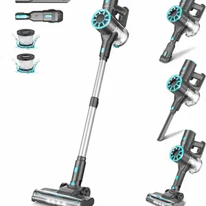 Cordless Stick Vacuum Cleaner with Self-Standing, 8-in-1 Vacuum Cleaners for Home, Lightweight Powerful Vacuum with LED Screen, Rechargeable Vacuum for Carpet, Pet Hair, Hardwood Floors