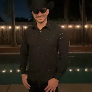 Heredero Rhinestone Long Sleeve Shirt (Slimfit)