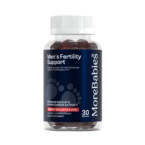 Men's Fertility Support Supplement | Shilajit Gummies with Ashwagandha by MoreBabies | Ideal for Men TTC