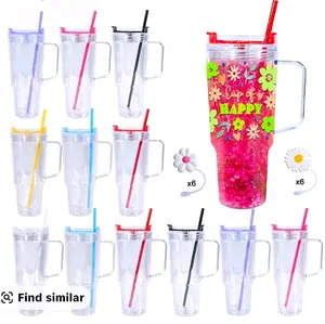 R&R Arts and Crafts Custom 30 oz Snow Globe Tumblers with lid Cups Durable Reusable Washable Portable Drinkware with Lid & Straw Made Live - Bottle