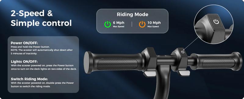 【Best Gifts】Electric Scooter for Kids, 150W Motor, 10MPH, 9 Miles, Dual Speed, 18V 2.6Ah Battery, 6'' Tires, Disc Brakes, Folding Kids Electric Scooter for Ages 6-12