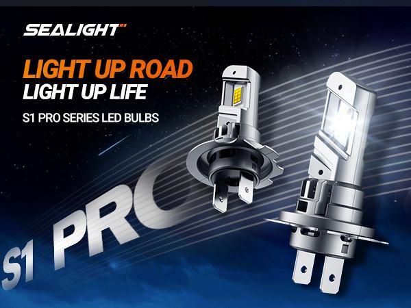 2013 Hyundai Sonata H7 60W 6500K White IP68 LED Headlight Bulbs 2PCS SEALIGHT S1-Pro