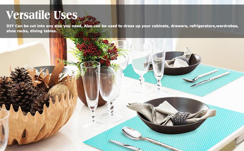 LMMAKE 12Pcs Cuttable Refrigerator Lining Mats Washable Non-Toxic Food-Grade EVA Mats Insulated Moisture-Proof Stain-Resistant for Fridge Drawers Cabinets Countertops