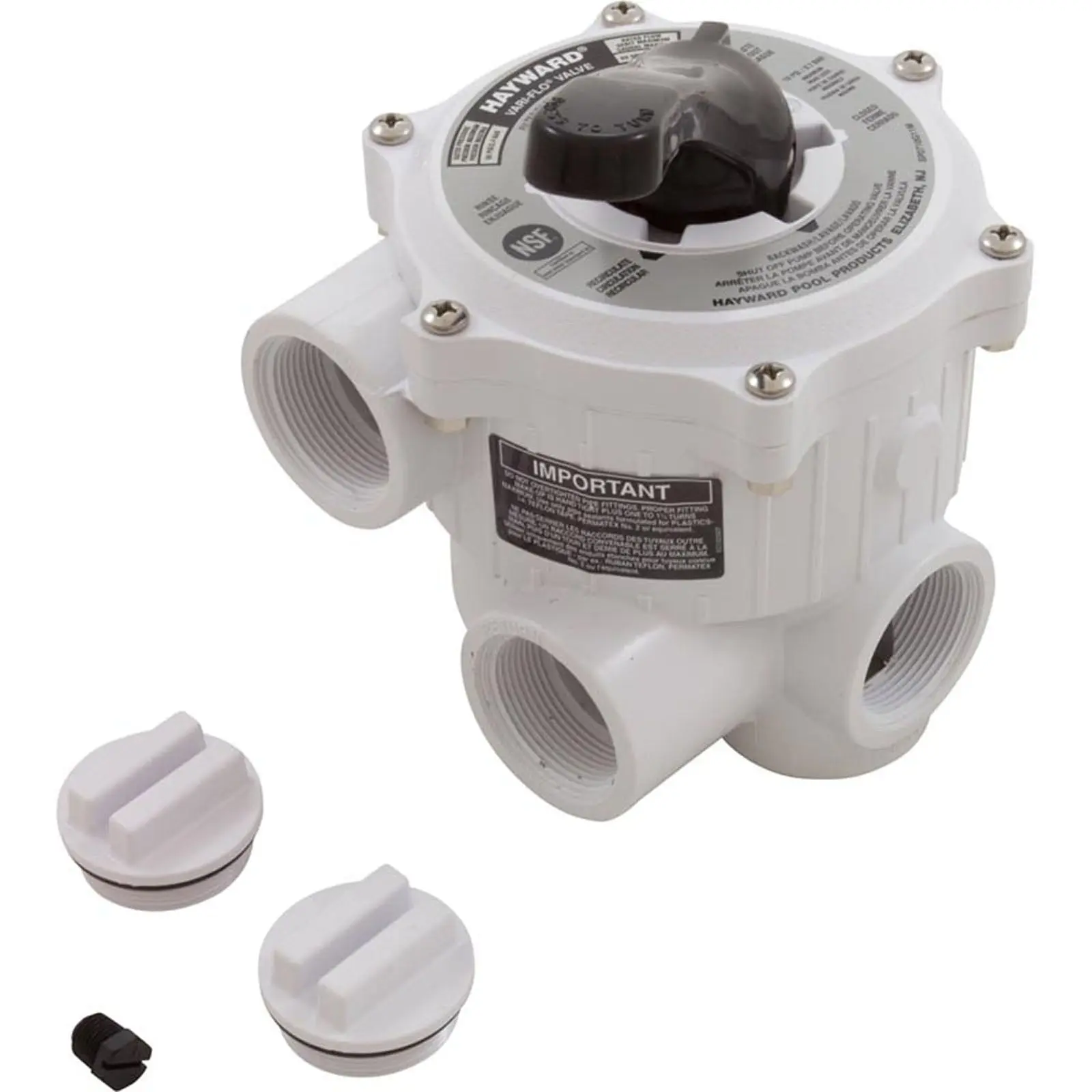 Hayward VariFlo Multiport Valve, 1-1/2"fpt, 6 Position