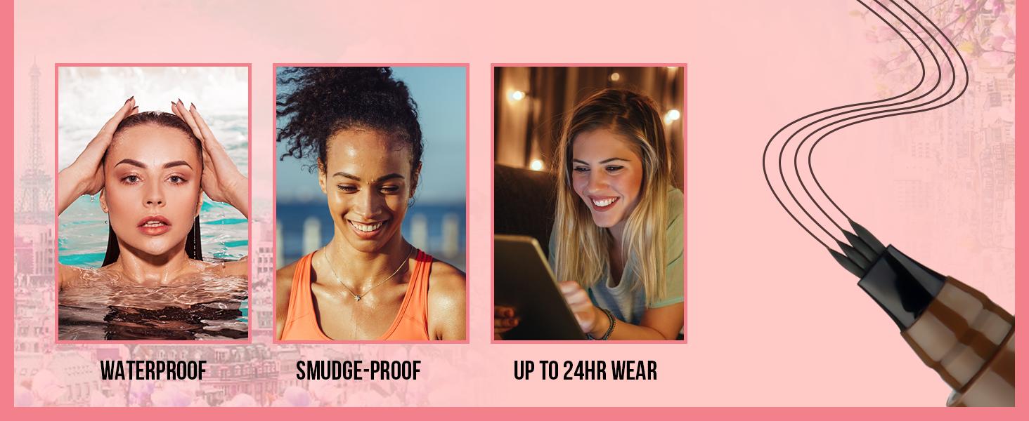 iMethod Microblading Eyebrow Pen - Eyebrow Pencil Magical Upgraded Eye Brow Pencils for Women with 4 Fork Tip & Spoolie Brush for Natural-Looking Hair-Like Defined Brows, Last All-Day Makeup Cosmetic